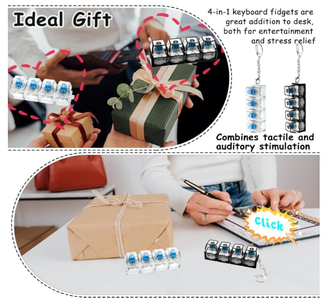 Mechanical Switch Keychain Fidget Toy